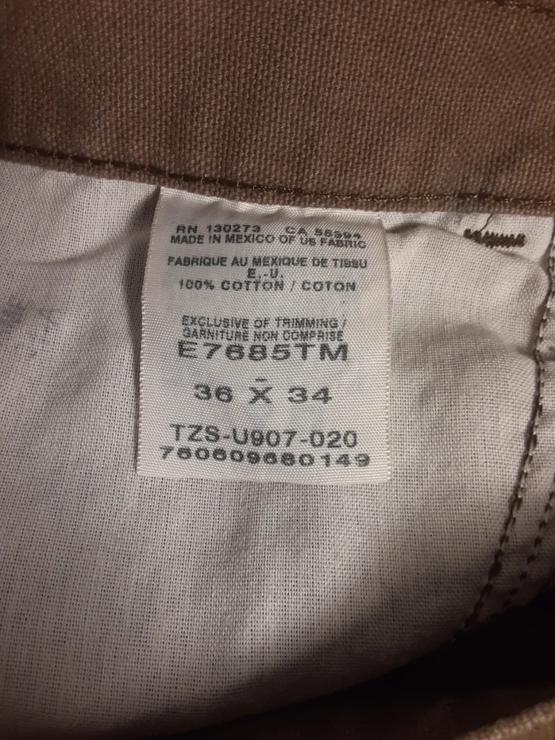 Work Pants w/ Hammer Loop | 36x34 image indicator(7)