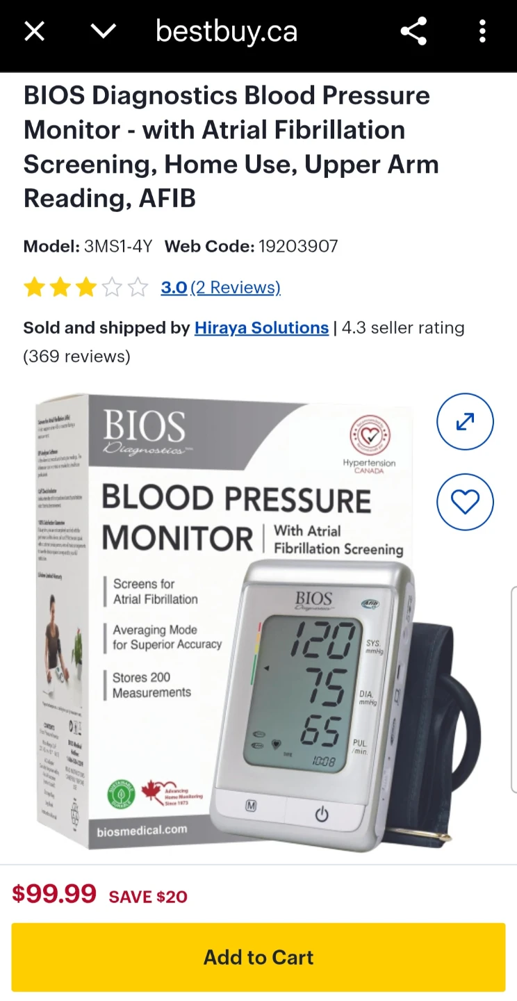 BIOS Diagnostics Blood Pressure Monitor ✨️ - photo 3