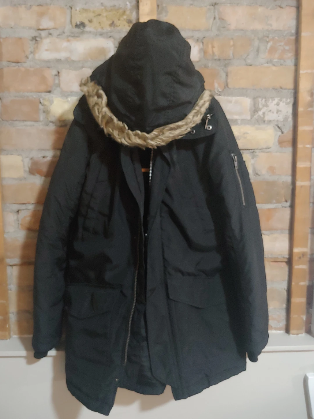 H&M Black Winter Parka Youth age 11-15