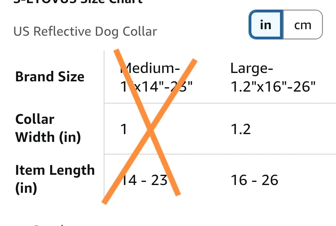 New S-ETOVUS Large Reflective Dog Collar image indicator(2)