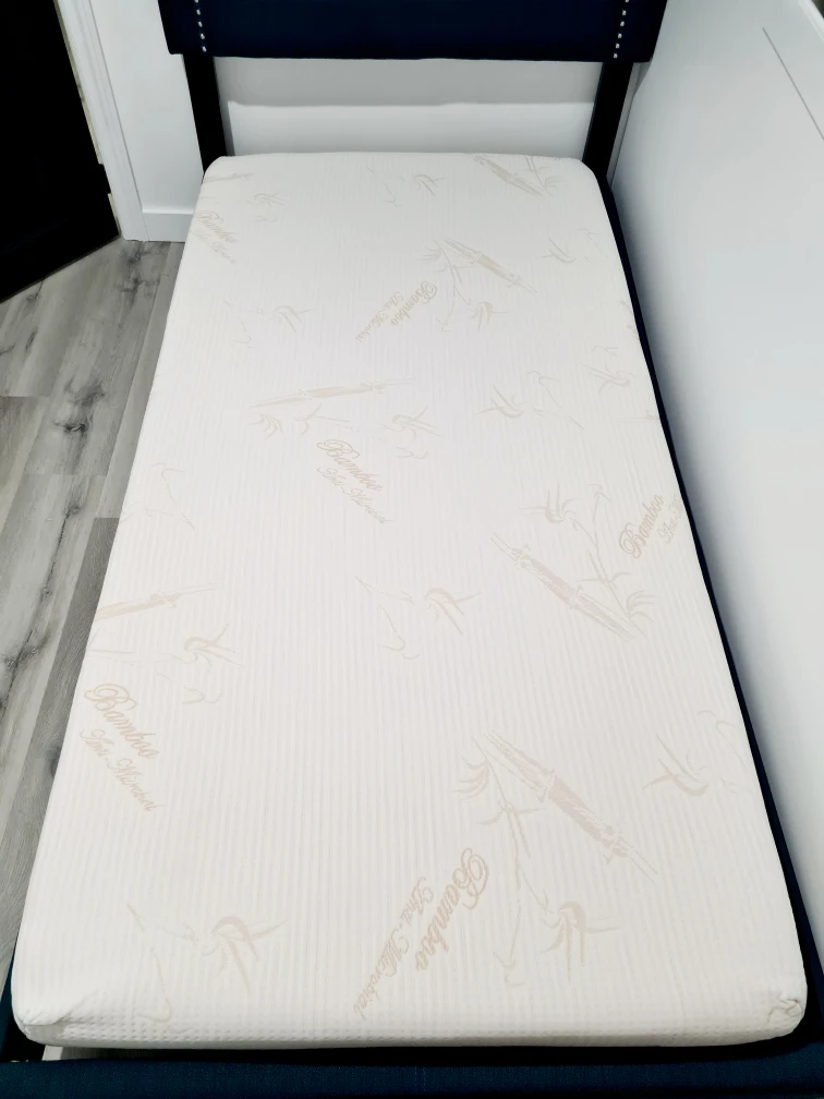 Twin Size Bed Frame with Bamboo Mattress - photo 4