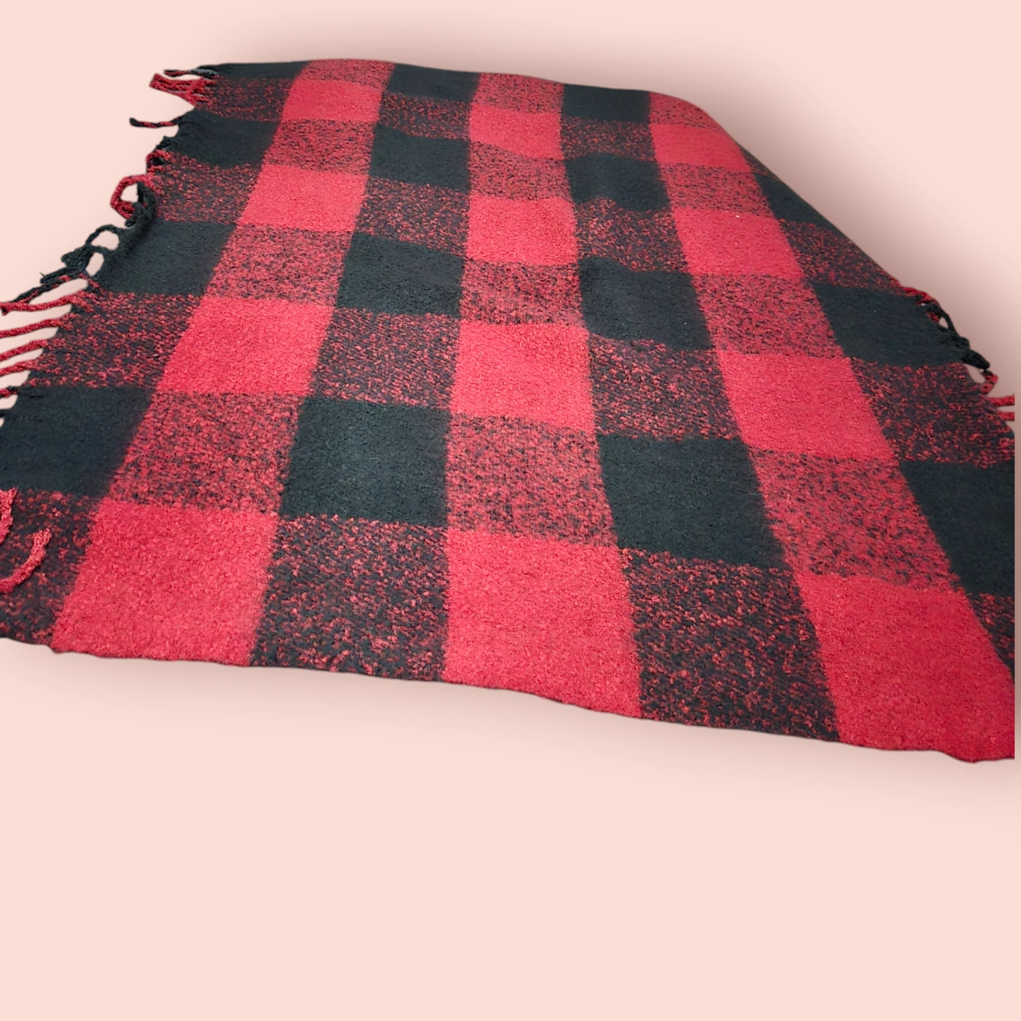 Gyal Bashy Cozy Red & Black Throw Blanket BRAND NEW - photo 2