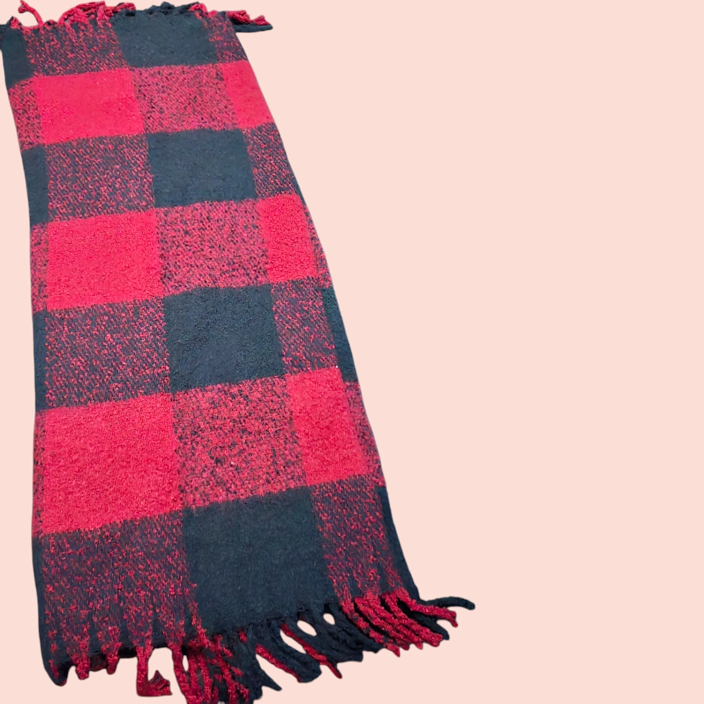 Gyal Bashy Cozy Red & Black Throw Blanket BRAND NEW - photo 3