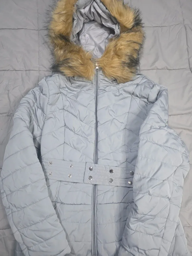 Gray silver Padded Snow Suit woman  size Medium image indicator(6)