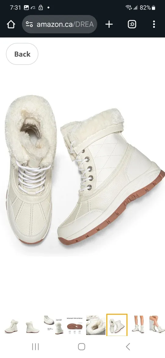 Dream Pairs Women's Snow Boots, Size 8