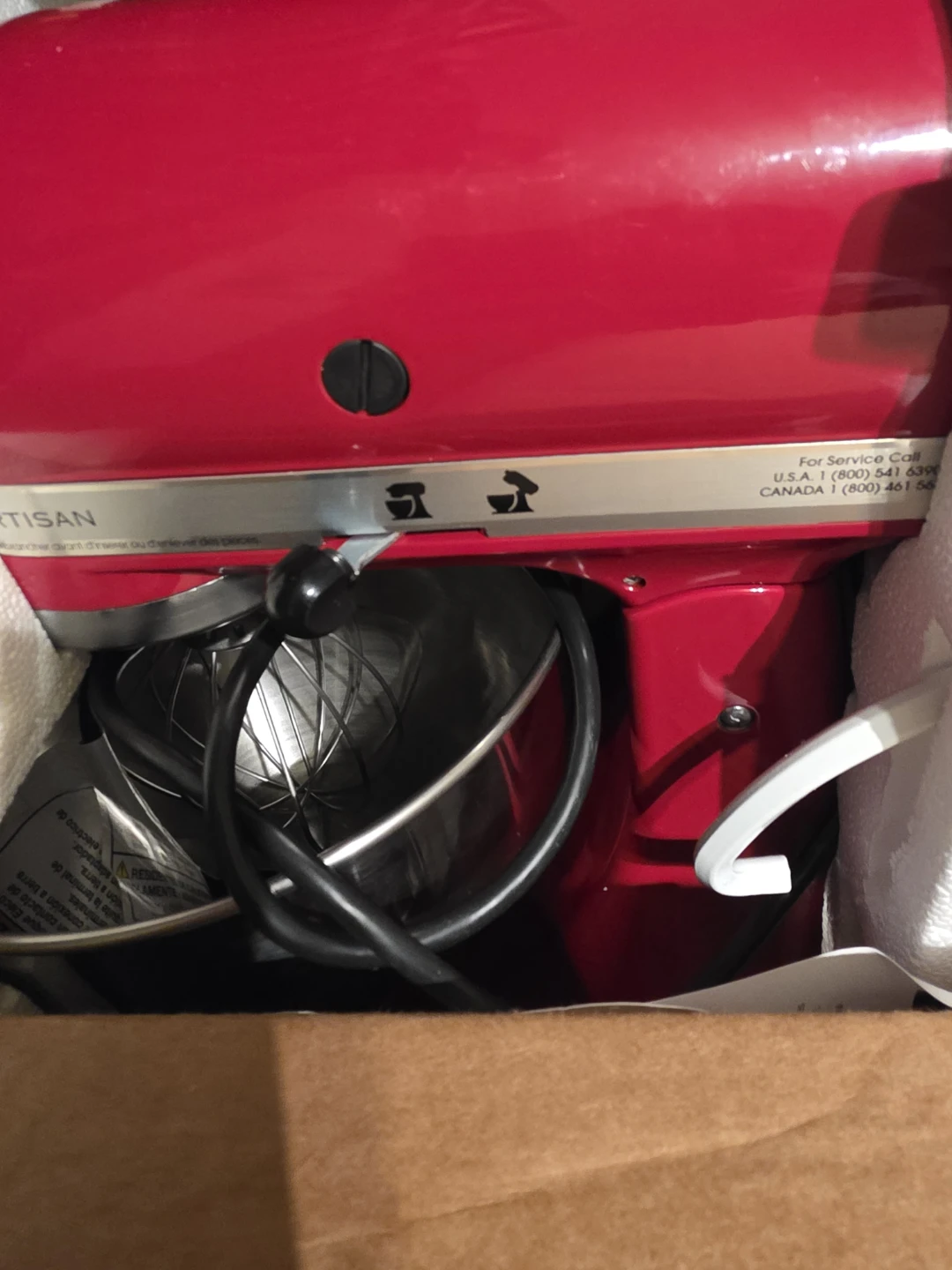 KitchenAid Artisan Tilt-Head Stand Mixer - Red - photo 2