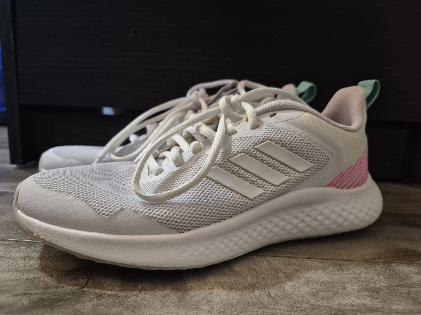 Adidas Fluidflow 2.0 White Running Shoes US 6.0 - photo 2