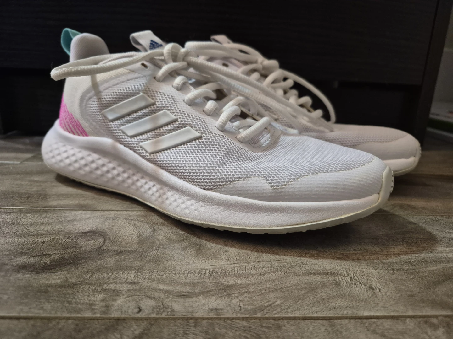 Adidas Fluidflow 2.0 White Running Shoes US 6.0 - photo 3