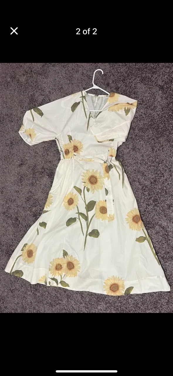 Sunflower Print Dress