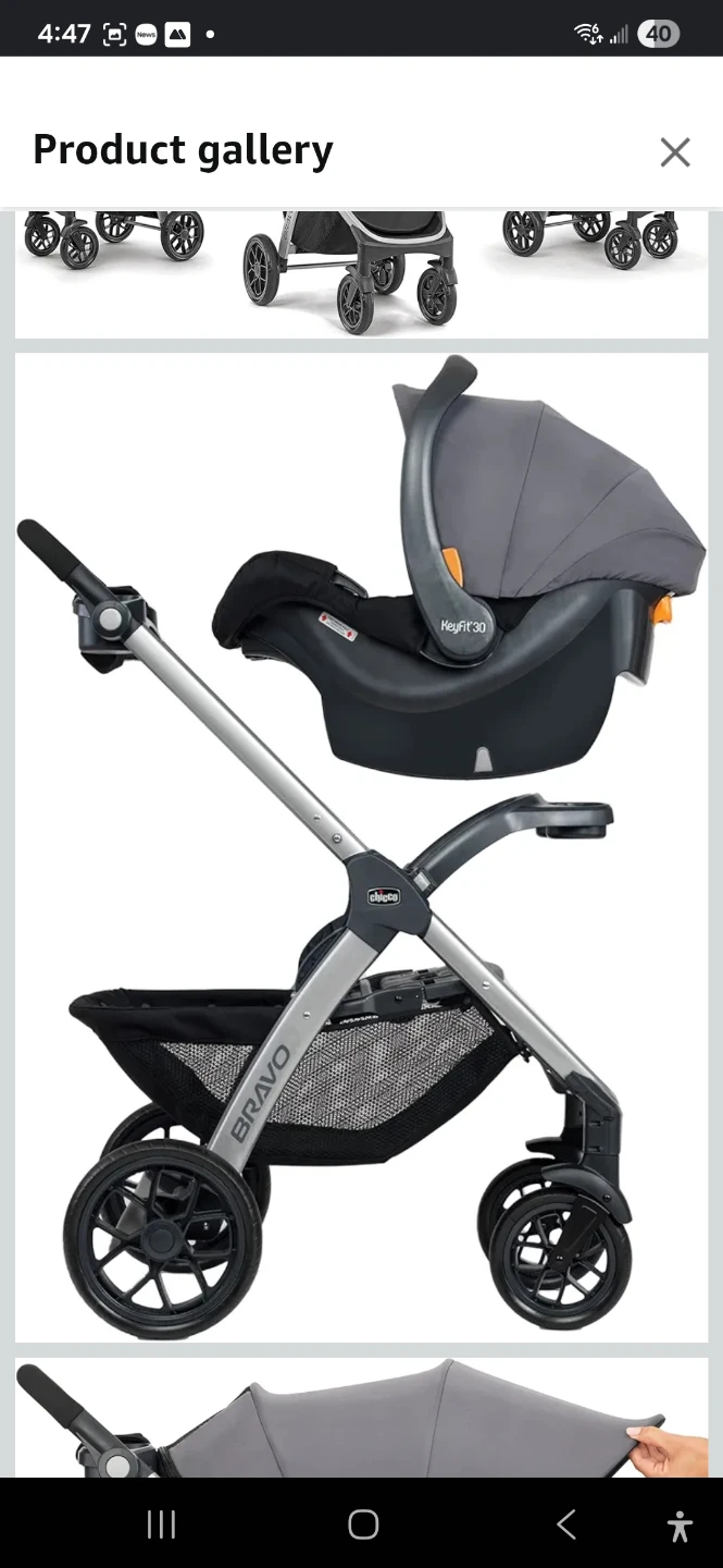 Chicco Bravo 3-in-1 Stroller and baby car seat - photo 3