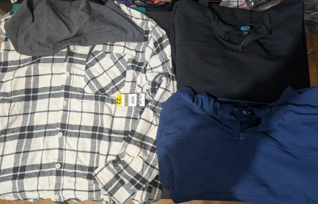 ACX Active Elite Pullover (2) & Giant Tiger Flannel XL