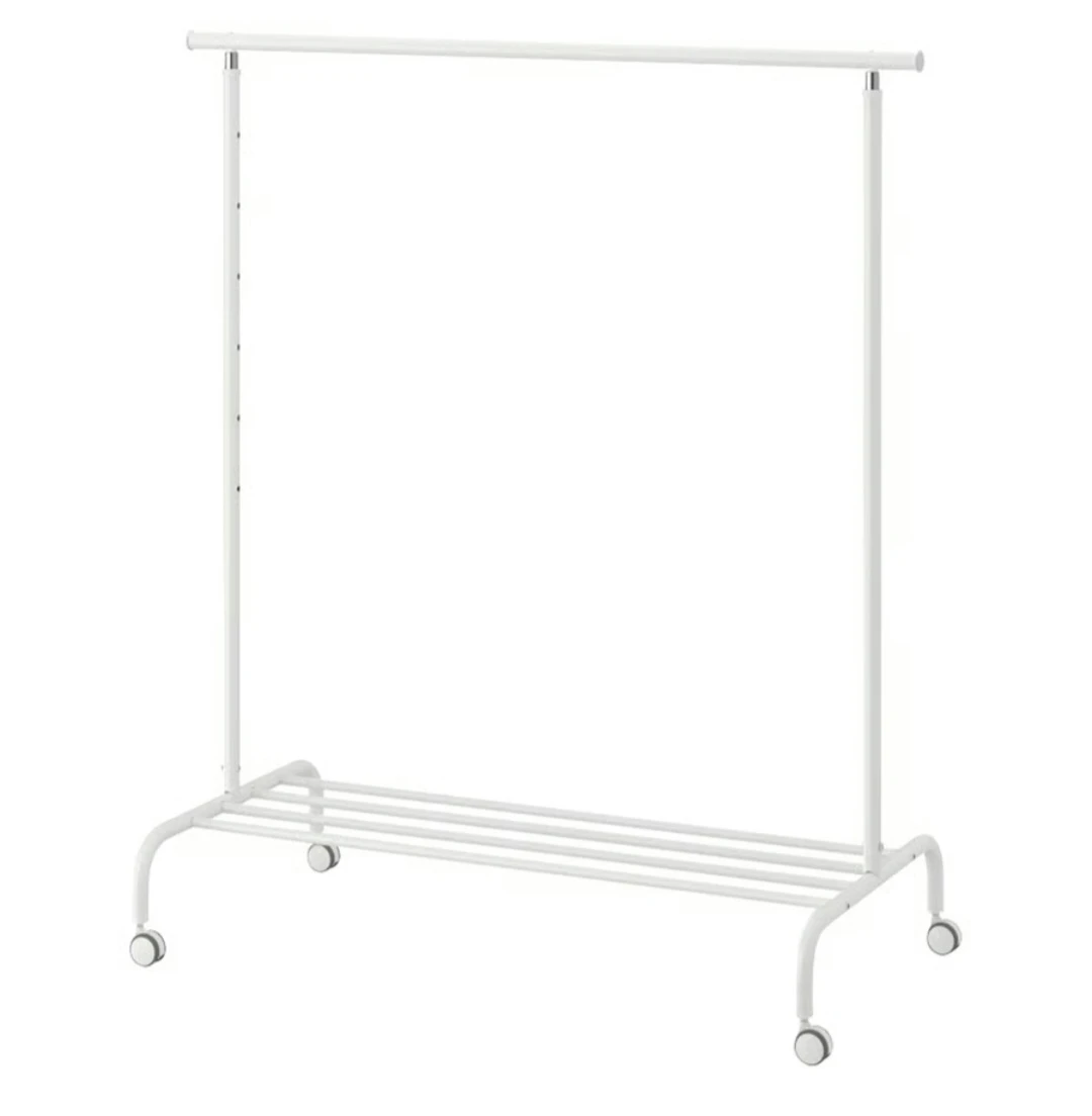 IKEA Rigga Clothes Rack - White - photo 2