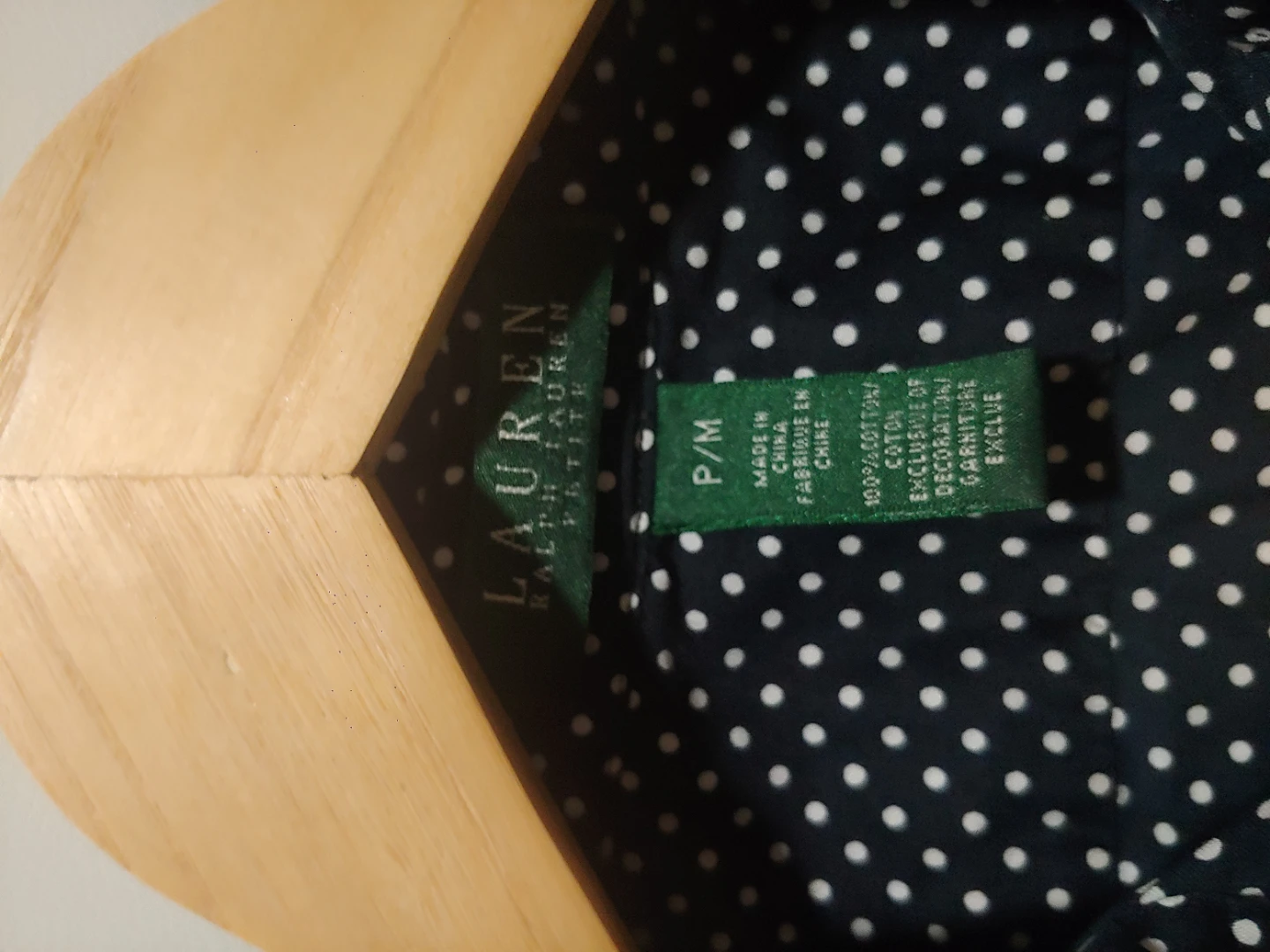 Ralph Lauren Polka Dot Blouse - Size P/M
