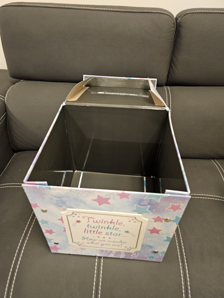 Gender Reveal Box - Twinkle Twinkle Little Star Theme - photo 2