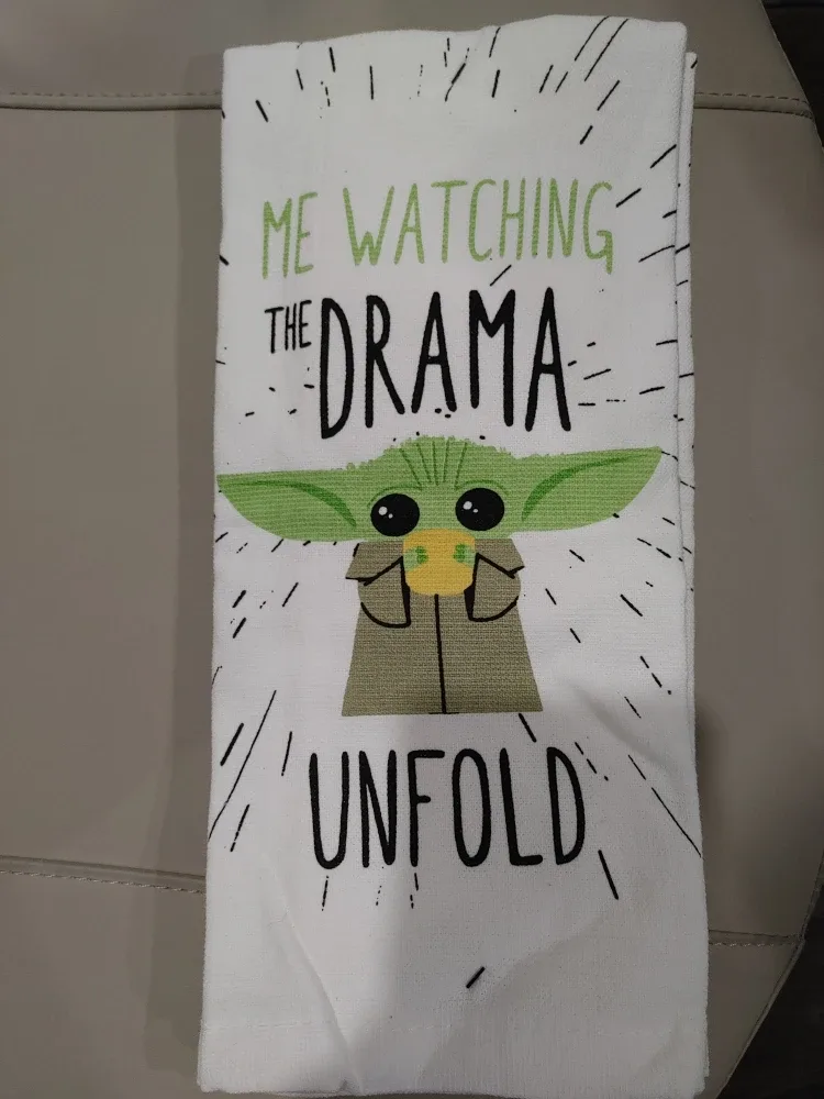 💚BRAND NEW STAR WARS MANDALORIAN TEA TOWELS #Cleanout image indicator(2)