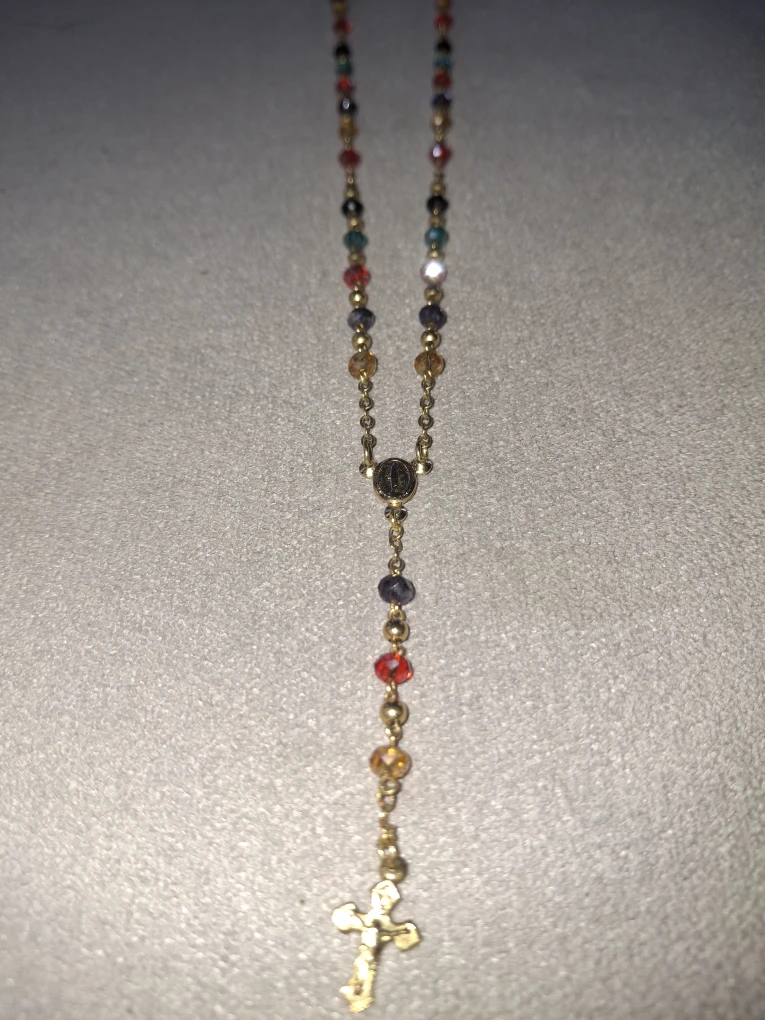 Beaded Rosary Necklace