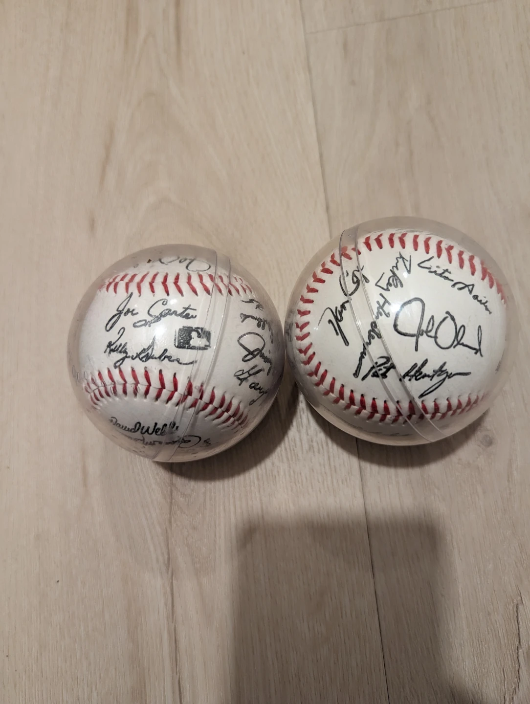 Signed Baseball - Joe Carter, David Wells