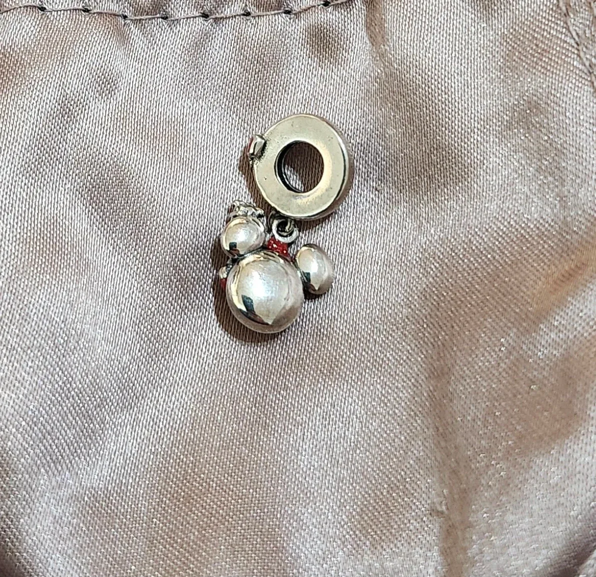 Disney Mickey Mouse Christmas Dangle Charm image indicator(3)