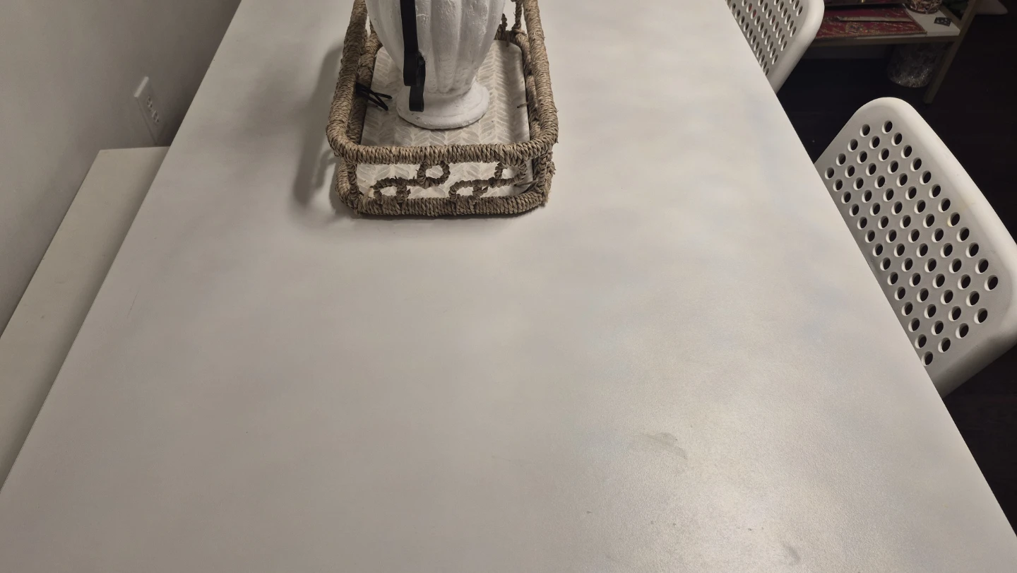 IKEA White Dining Table with 4 Chairs - photo 4