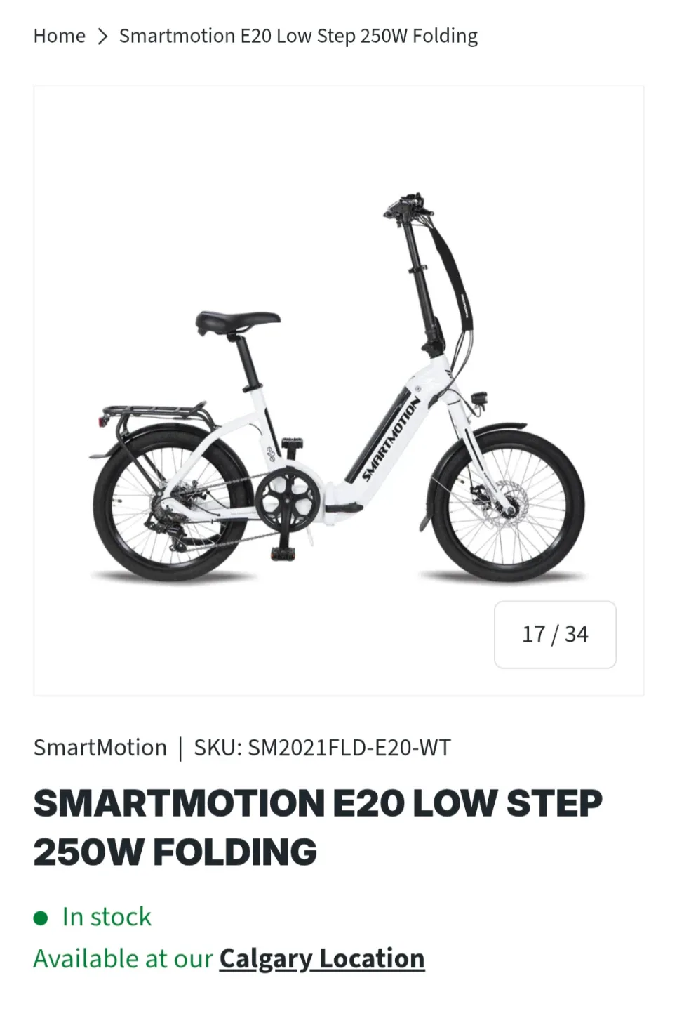 New SmartMotion E Bike