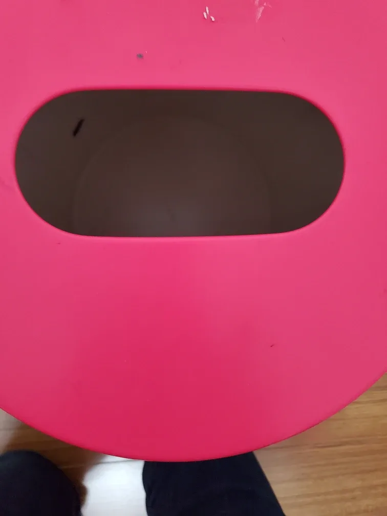 Pink & White  metal can #Cleanout image indicator(2)