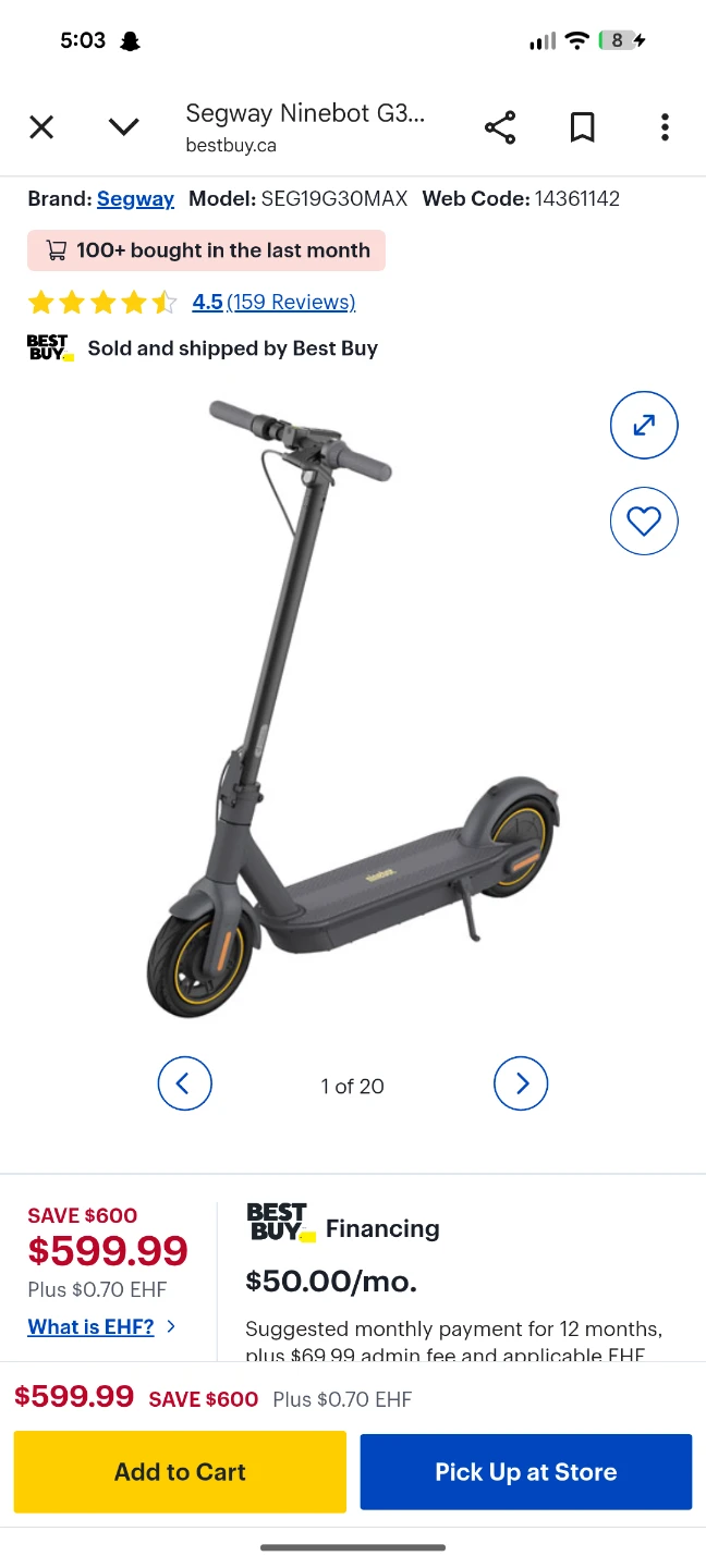 Segway Ninebot G30 send offers please(Retails $600+)
