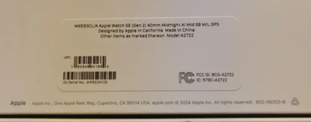 #cleanout New Apple Watch SE (2nd Gen) 40mm Midnight