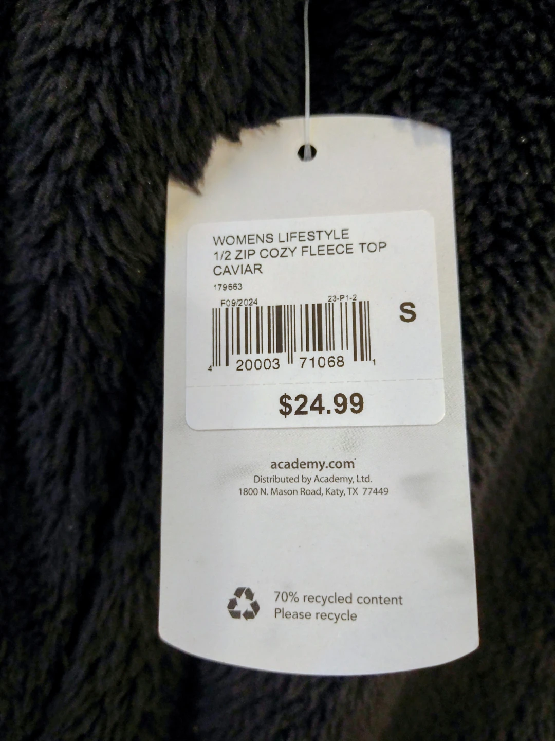 BRAND NEW WITH TAGS BCG Black Small 1/2-Zip Sweater - photo 5