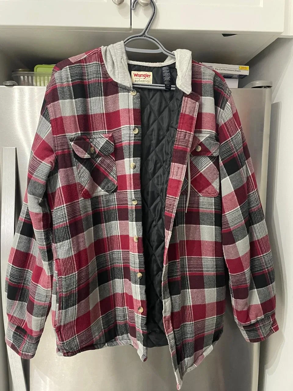 Wrangler Authentics Quilted Flannel Shirt - Size M