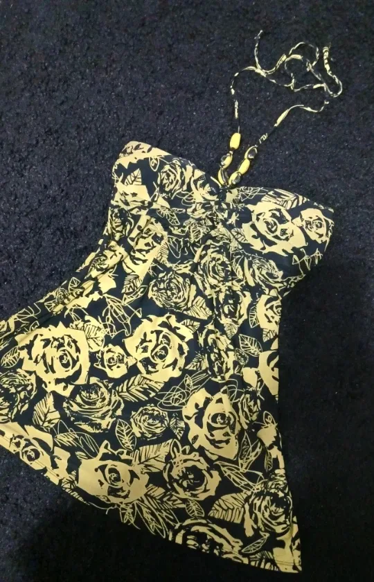 Floral Print Halter Top