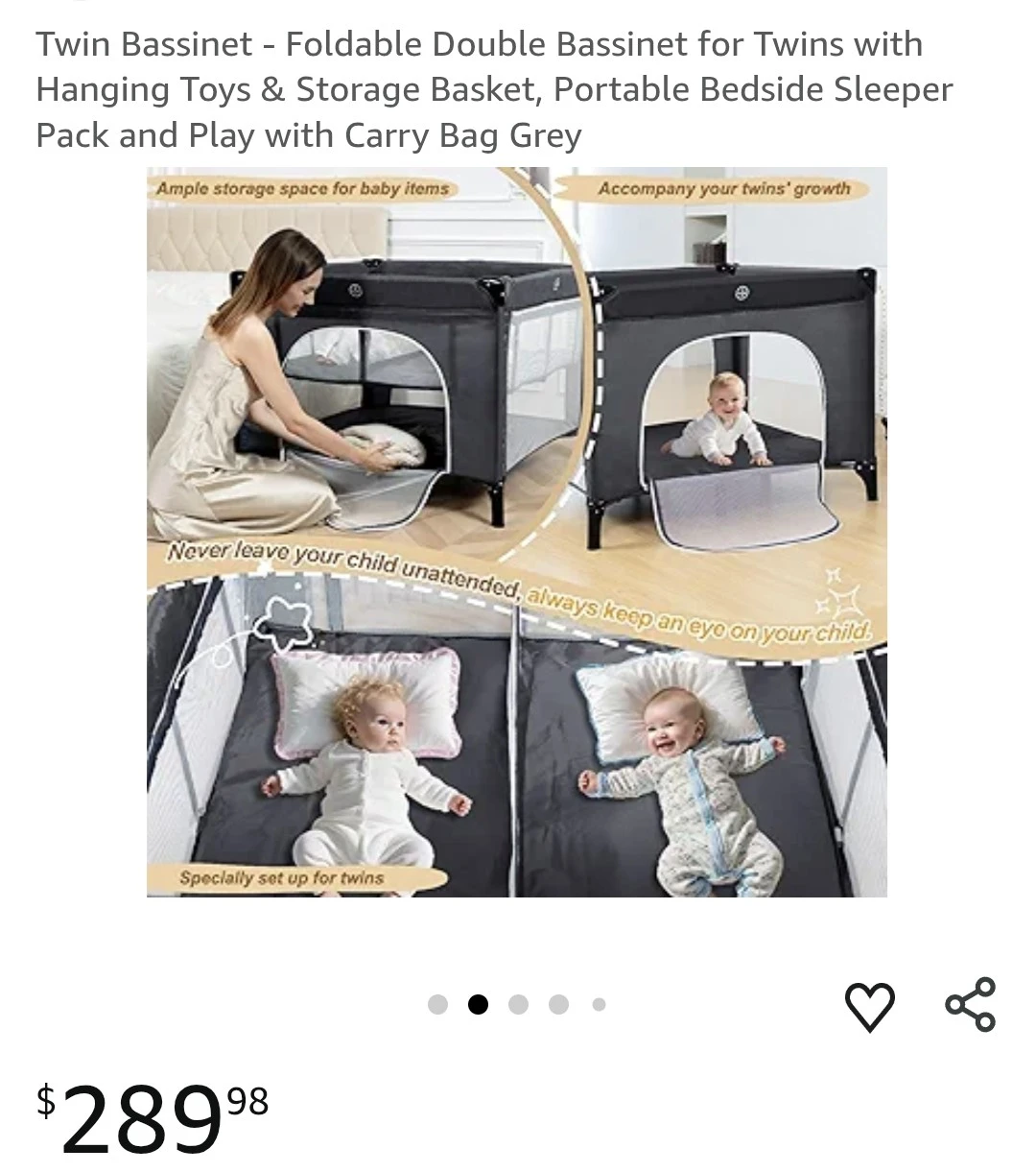 Twin bassinet/playpen - photo 2