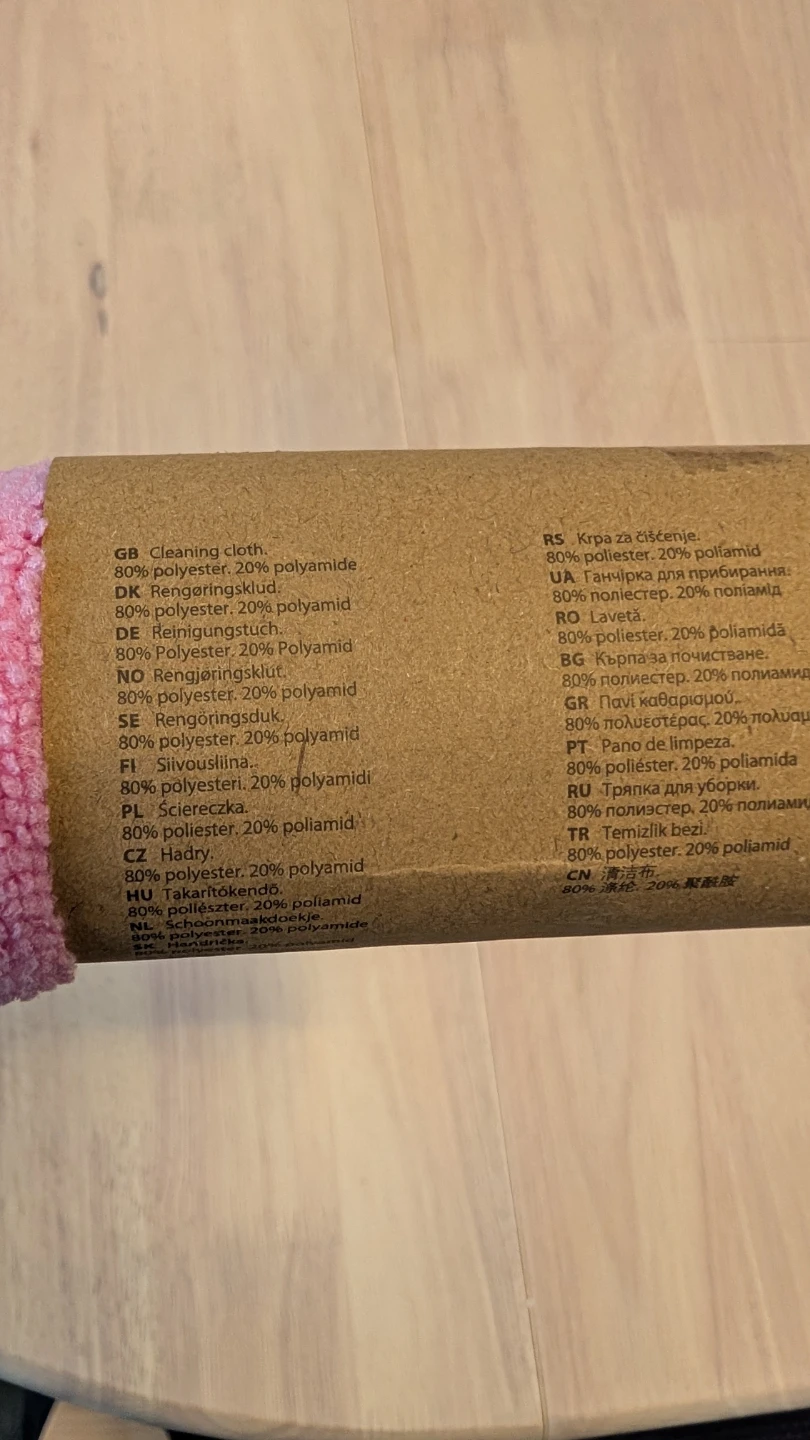 Brand New Pink Cleaning Cloth - 30x30 cm - 2 pcs - photo 3