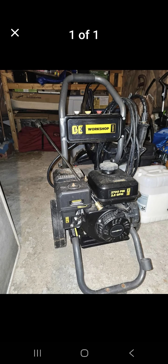 BE Workshop 2700 PSI Pressure Washer