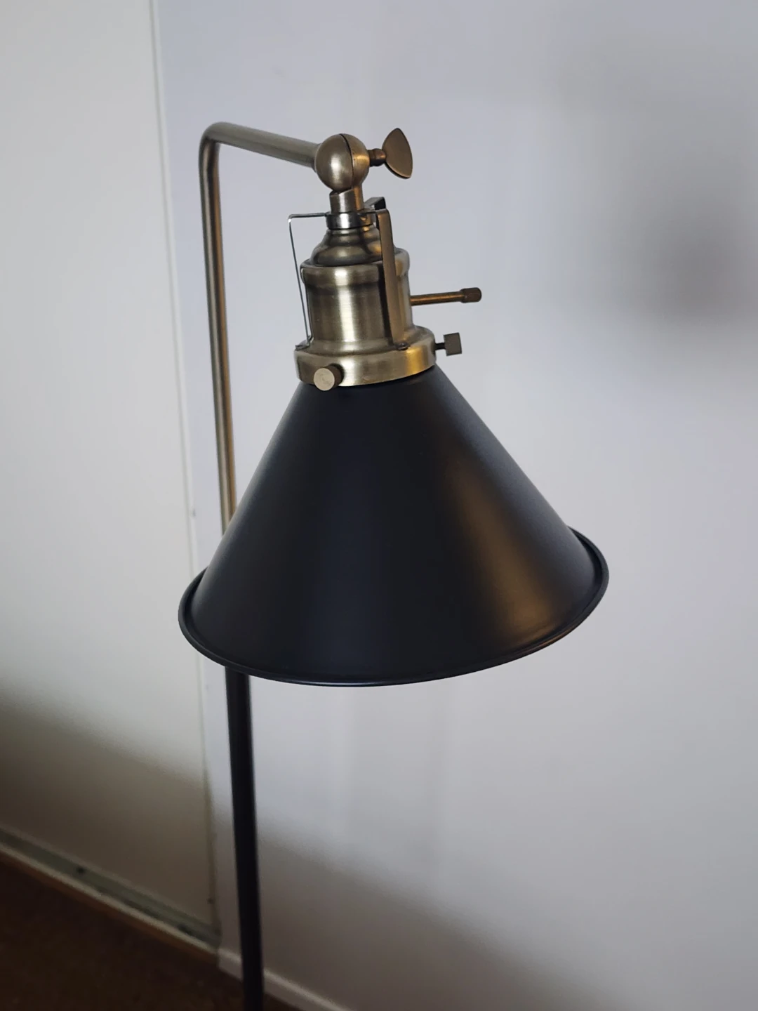 Black & Brass Finish Floor Lamp - photo 2