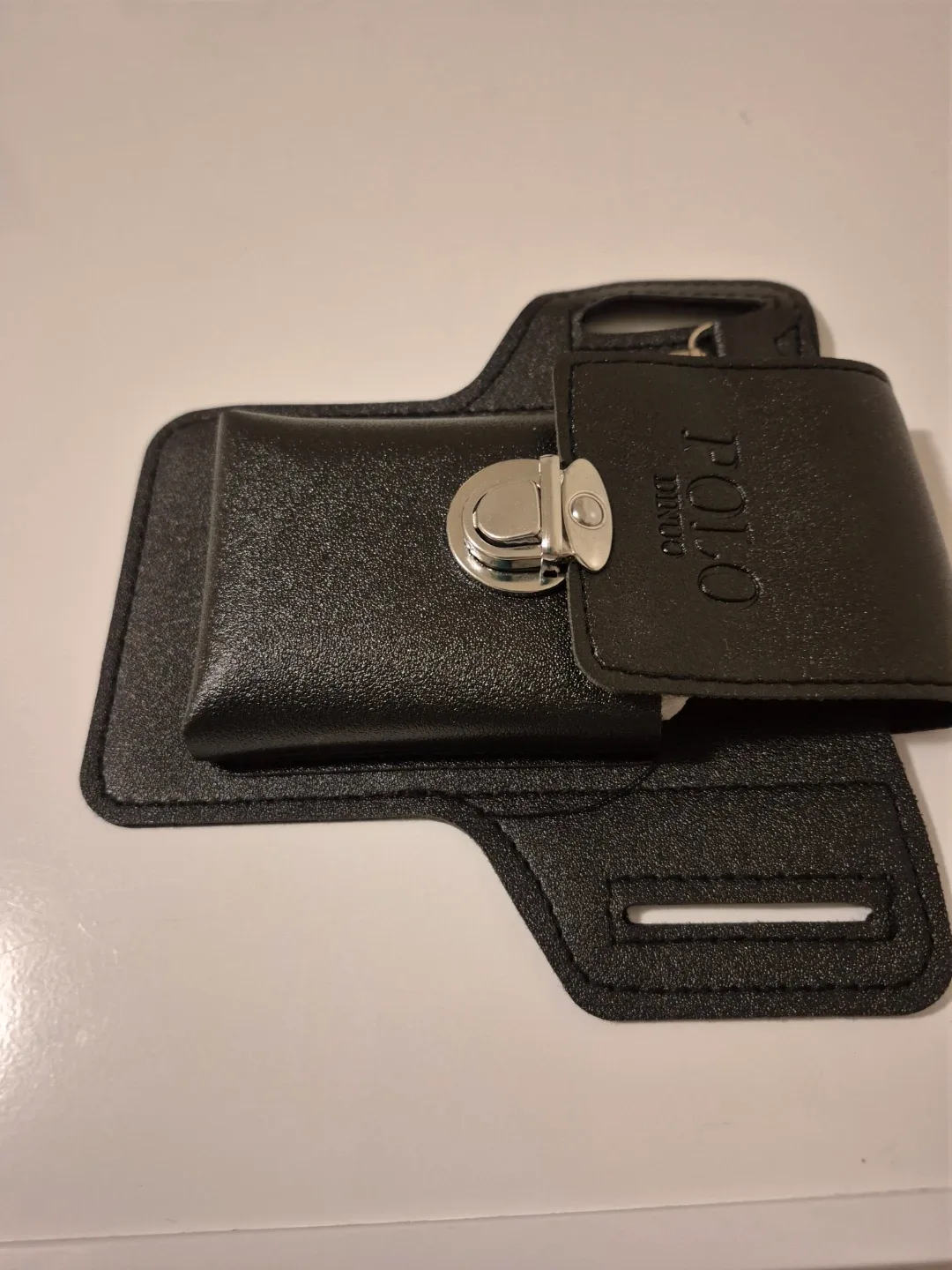 Polo Dinuo Black Leather Phone Holster #Cleanout image indicator(2)