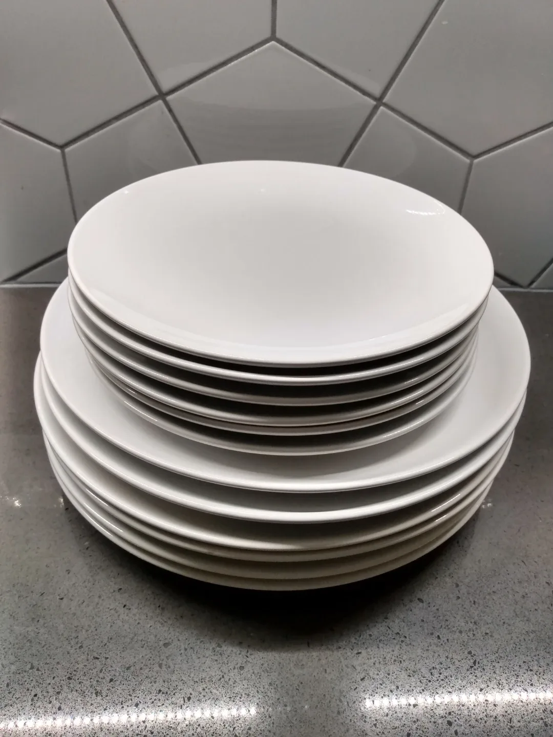 New IKEA Plates - setting of 6 places - dinner and side plates