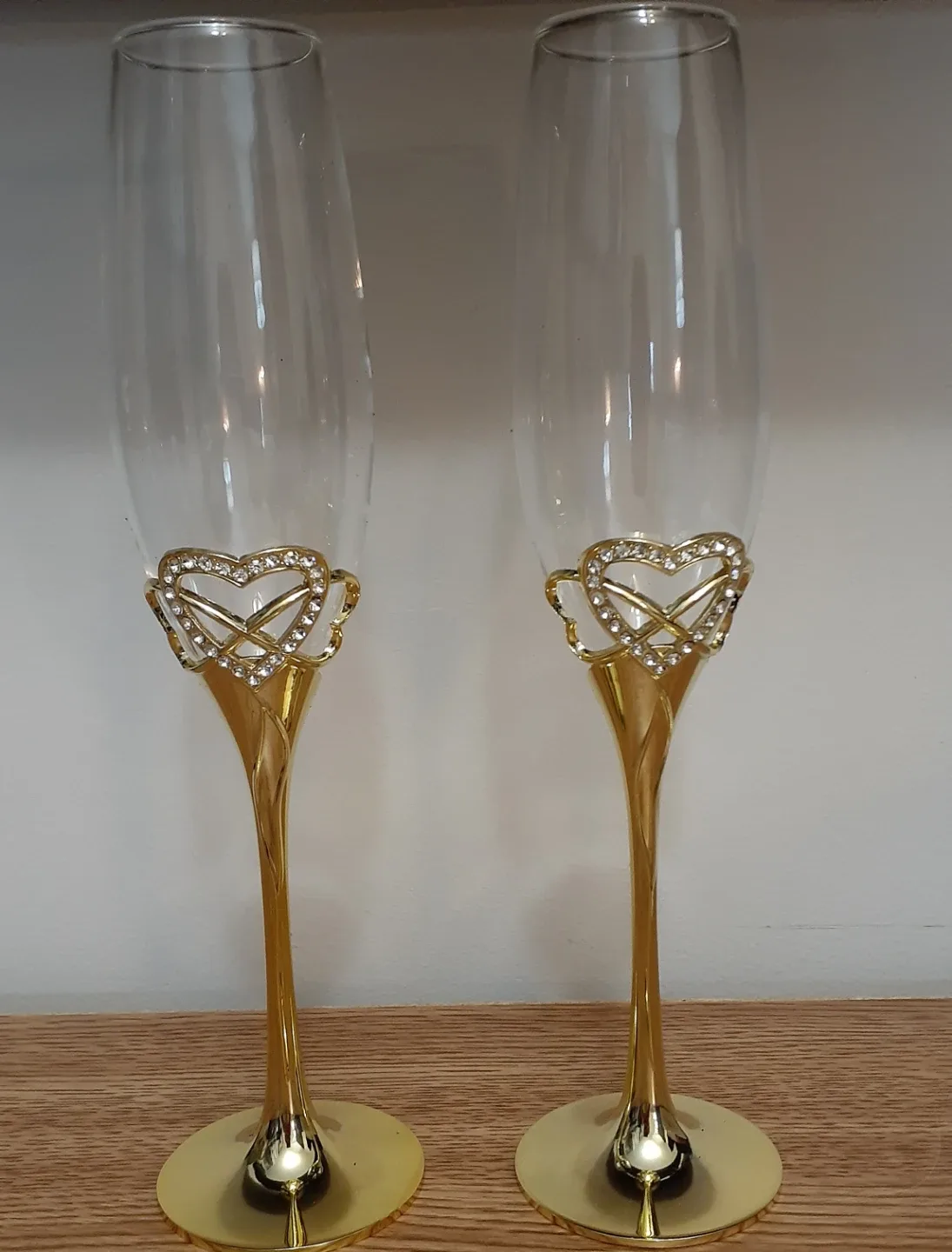 Wedding or Anniversary Champagne Flutes - New in Box