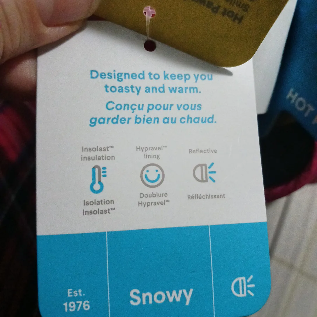 NEW Hot Paws pink black winter mittens #cleanout image indicator(4)