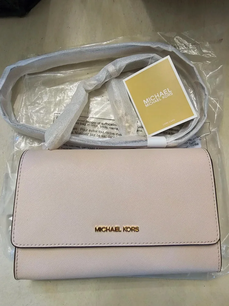 Brand New Michael Kors Pale Blush Pink Crossbody Bag