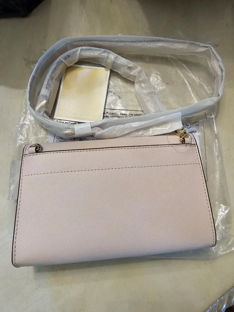 Brand New Michael Kors Pale Blush Pink Crossbody Bag image indicator(3)