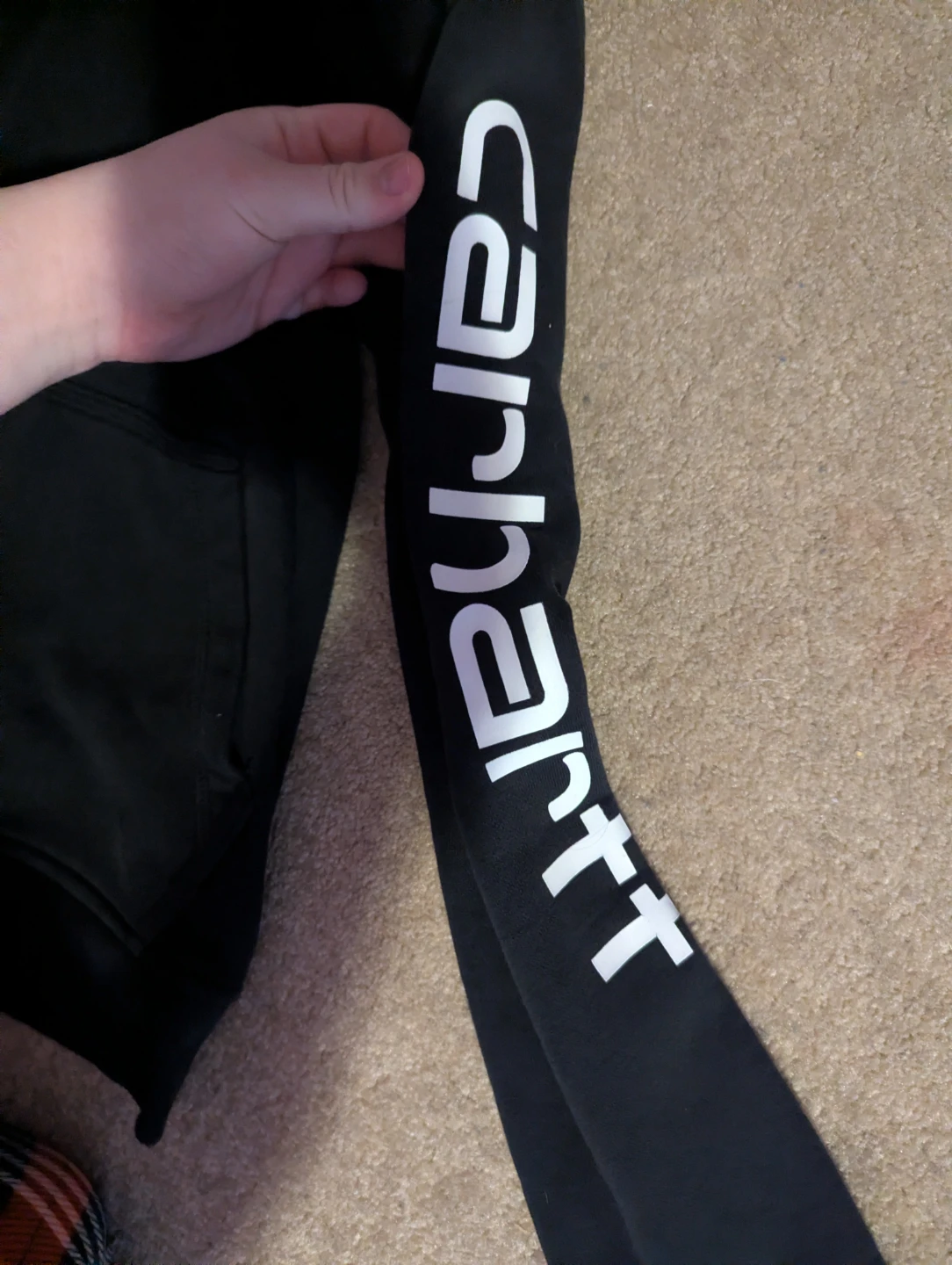 Carhartt Black Hoodie - Size L