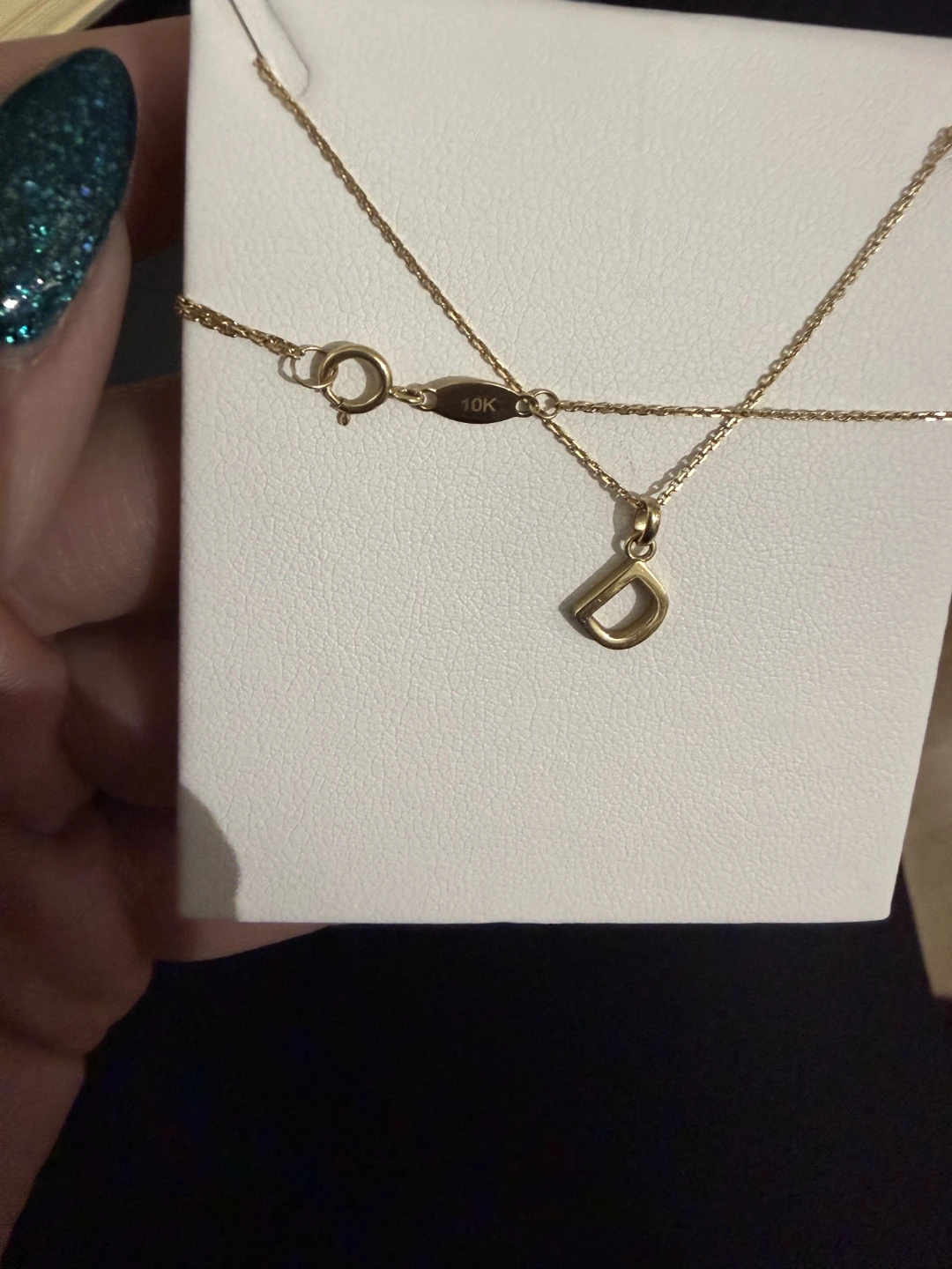 Michael Hill 10KT Gold 45CM Initial 'D' Necklace - photo 3