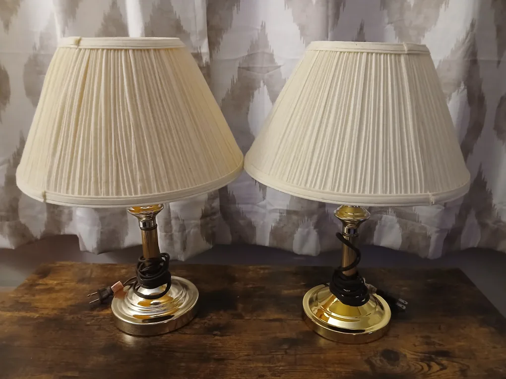Pair of Small Table Lamps