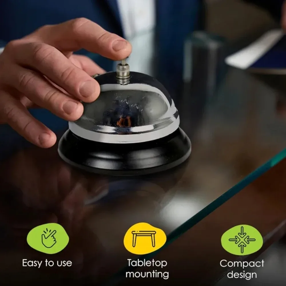 Countertop Service Bell, 3.5" Diameter image indicator(2)