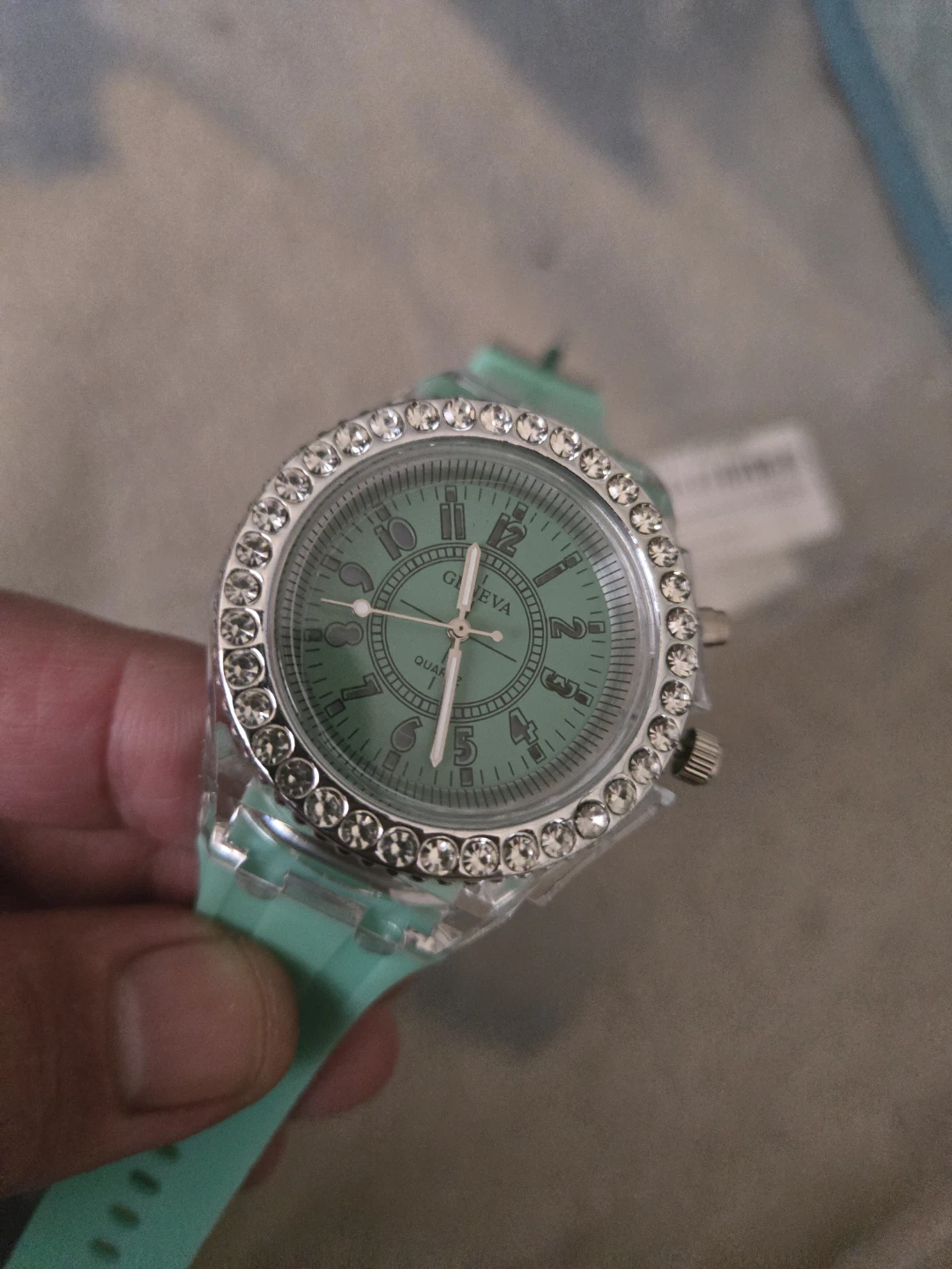 Geneva Quartz Light-Up Watch - Mint Green - photo 3
