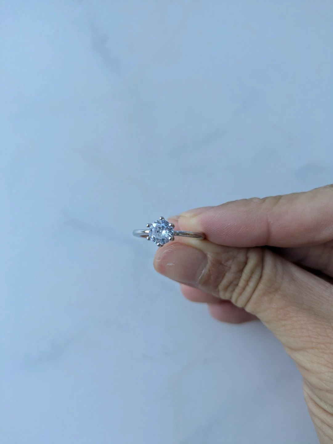 Beautiful s925 sterling silver solitaire (size 5) - photo 3