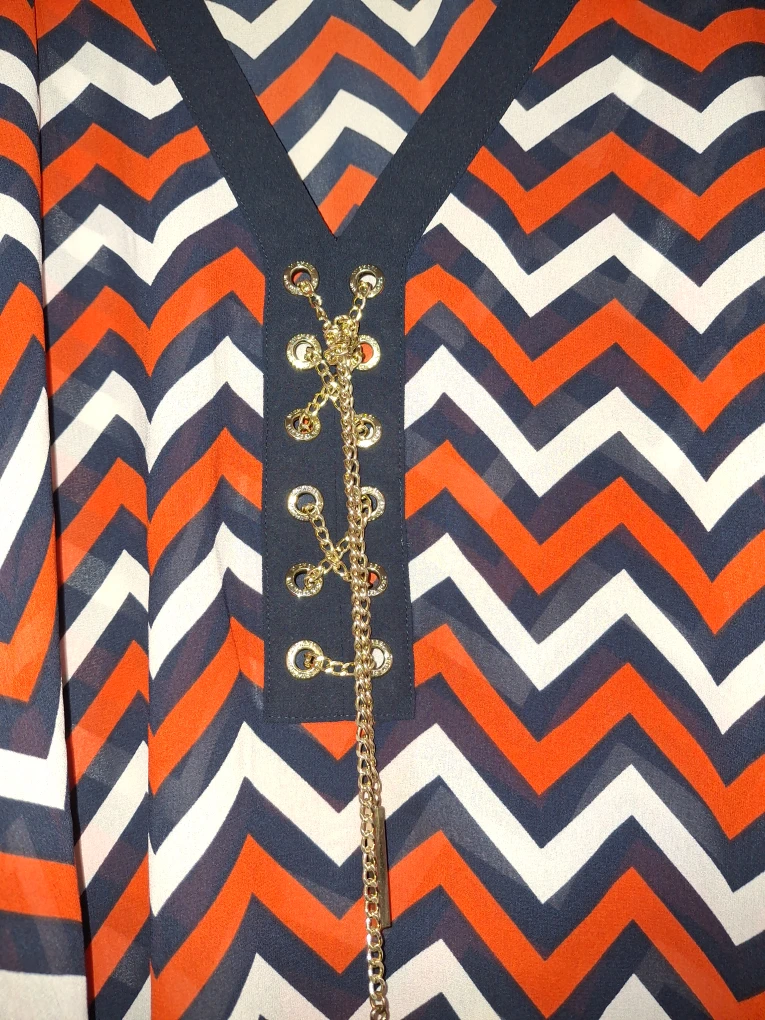 Michael Kors Chevron Print Top S/M - photo 2