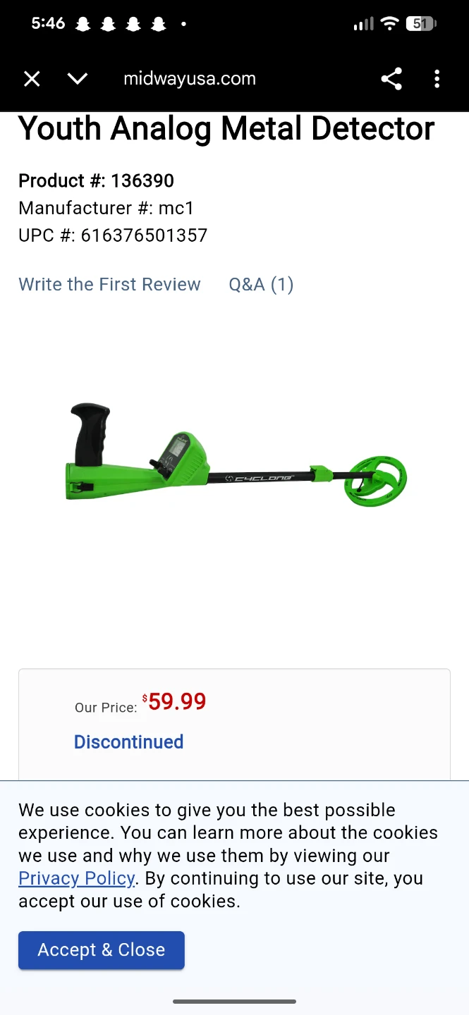 Ground EFX Cyclone MC1 Youth Metal Detector - photo 2