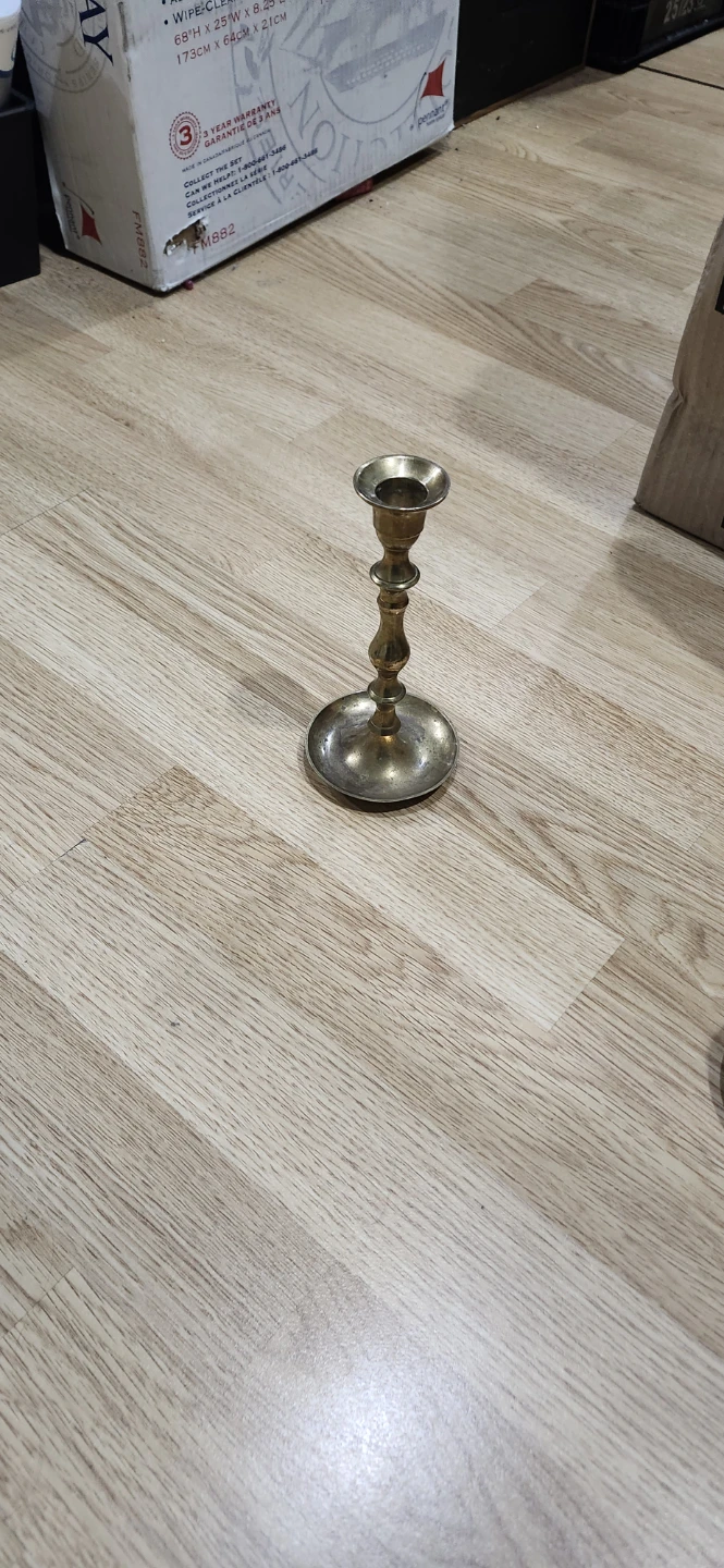 Vintage Brass Candlestick Holder - photo 2