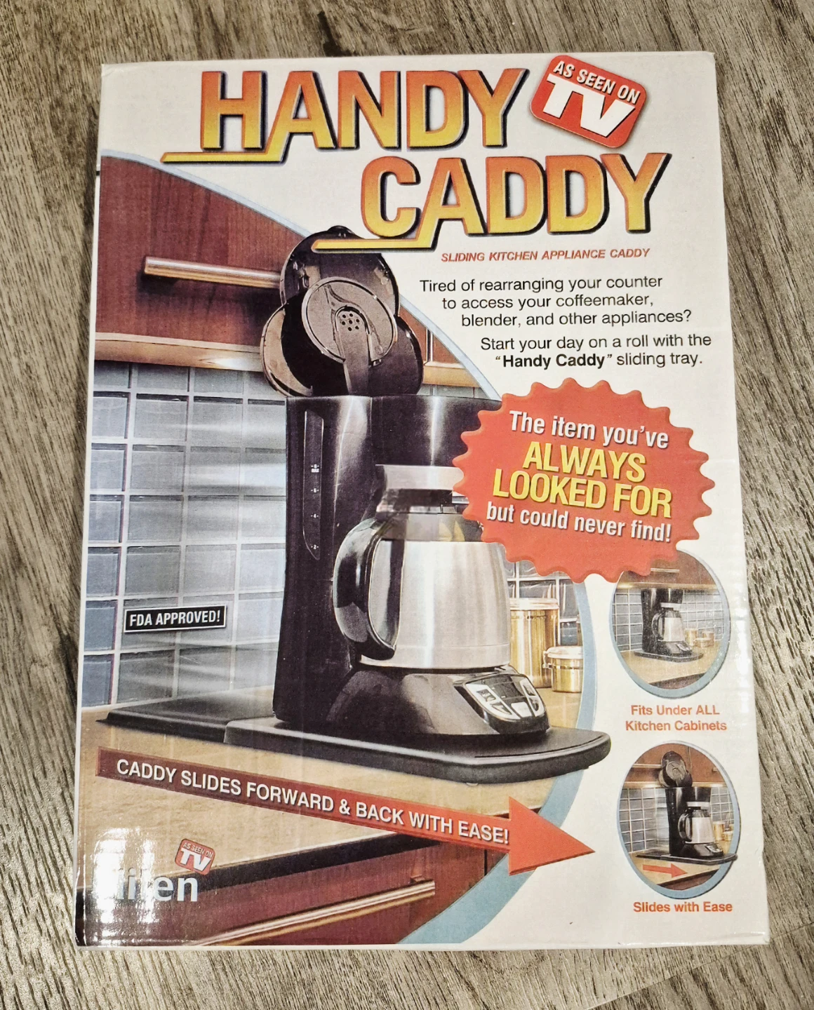 Handy Caddy Sliding Kitchen Appliance Caddy
